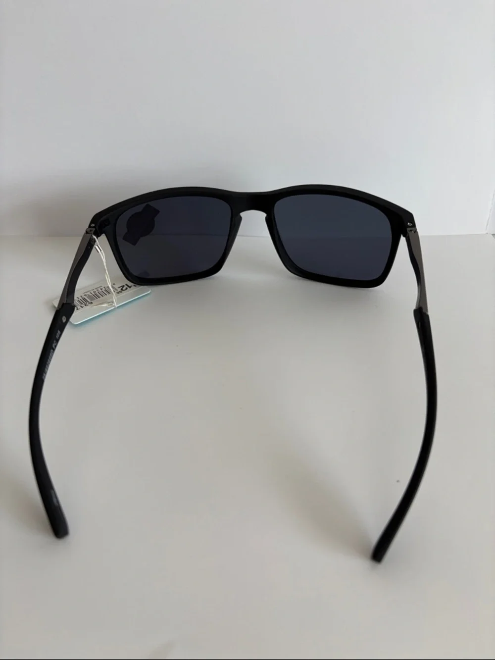 Piranha Jack Square Sunglasses Black Style # 62174 unisex New smoke lense